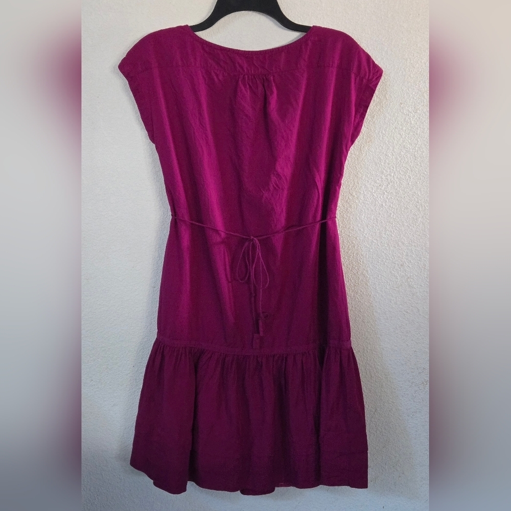 Gap Raspberry Tiered Ruffled Dress. - Picture 3 of 10